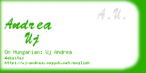 andrea uj business card